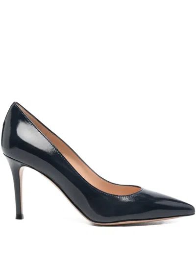 Gianvito Rossi Calf Leather Pumps 85mm In Black