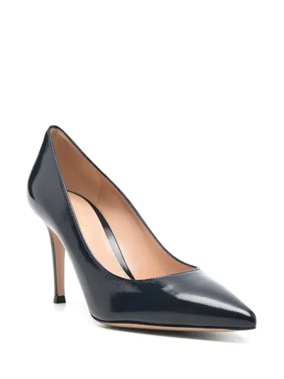 Gianvito Rossi Calf Leather Pumps 85mm In Black