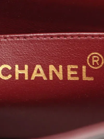 Pre-owned Chanel 1991-1994 Small Lambskin Diana Flap Crossbody Bag In Black