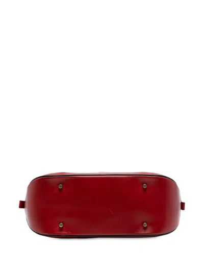 Pre-owned Burberry 2000-2017 Small Leather Trimmed House Check Canvas Bridle Orchard Satchel In Brown