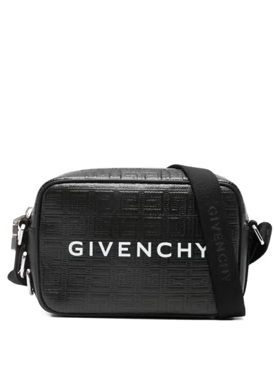 Pre-owned Givenchy Logo-print Crossbody Bag In Black