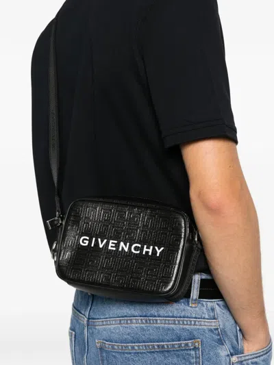 Pre-owned Givenchy Logo-print Crossbody Bag In Black