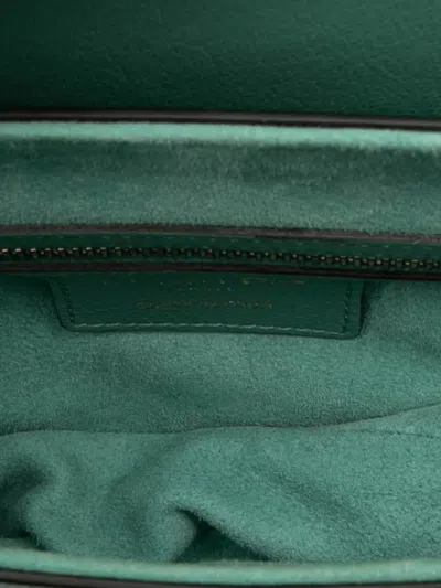 Pre-owned Dior 2021 Leather Saddle Bag Shoulder Bag In Green