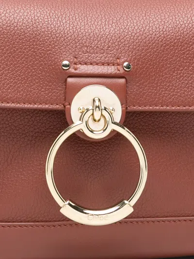 Pre-owned Chloé Mini Tess Logo-detail Tote Bag In Brown