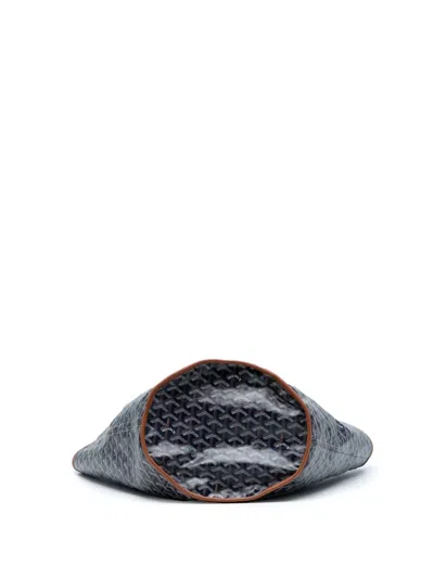 Pre-owned Goyard 2017 Ine Reversible Belharra Tote Bag In Blue