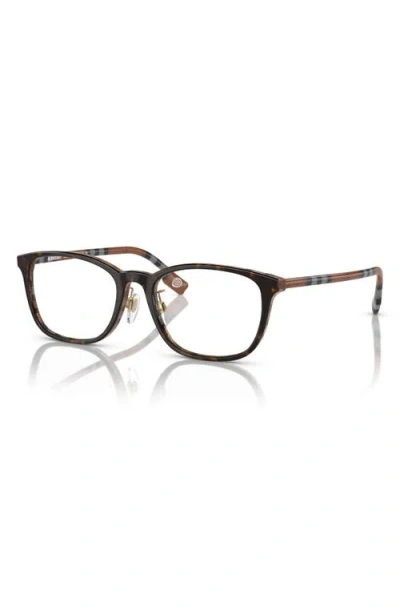 Burberry 53mm Rectangular Optical Glasses In Black