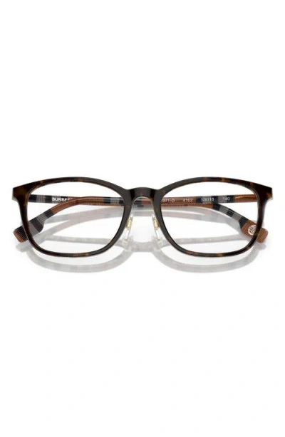Burberry 53mm Rectangular Optical Glasses In Black