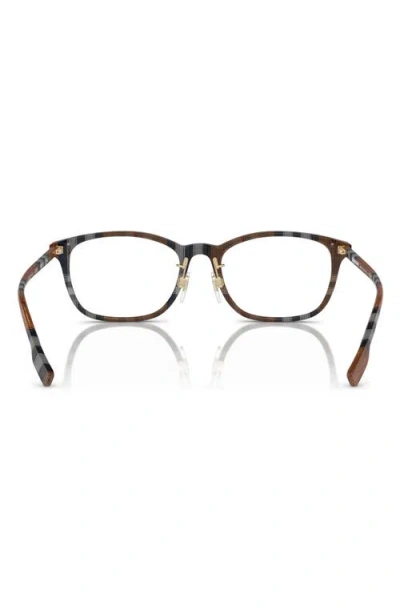 Burberry 53mm Rectangular Optical Glasses In Black