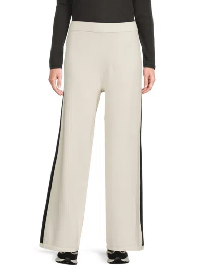 Saks Fifth Avenue Women's Pull-on Side Stripe Pants In Neutral