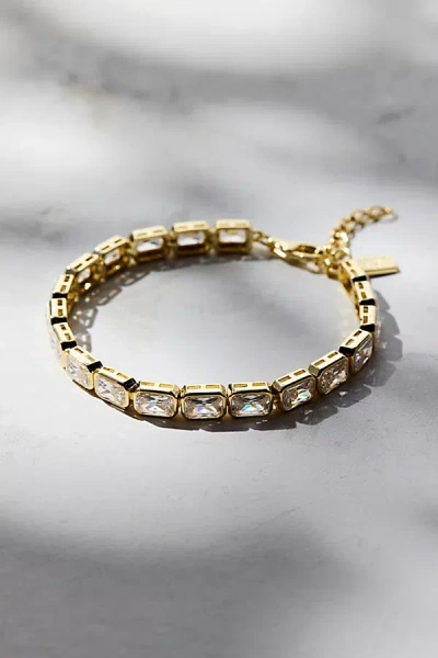 Urban Outfitters Prescott Rhinestone Tennis Bracelet In Gold, Women's At  In Gold