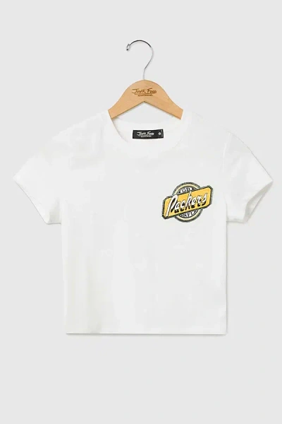 Junk Food Nfl Cheers Baby Tee In Green Bay Packers, Women's At Urban Outfitters In White