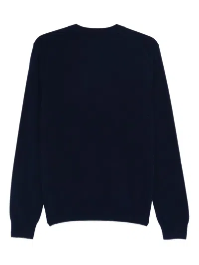 Comme Des Garçons Knit Pullover In Blue