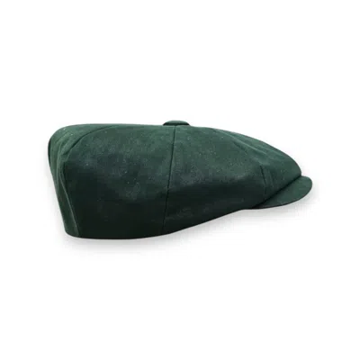Mister Miller - Master Hatter Men's Theo's Rally Racing Green Waterproof Newsboy Cap In Green