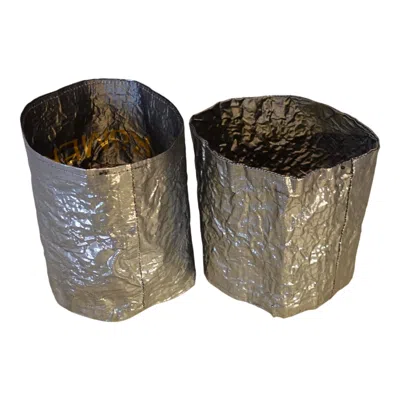 Romer Millinery Women's Grey / Silver Morphy Moldable Cuff Pewter Set Of Two In Gray