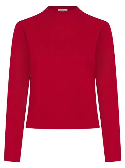 K-win London Women's Timeless Red Mock-neck Top In Red