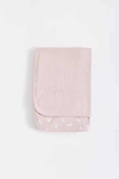Babycottons Hoppers Receiving Blanket In Pink