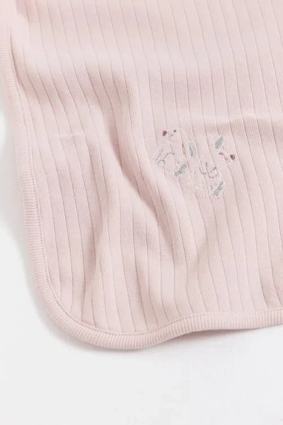 Babycottons Hoppers Receiving Blanket In Pink