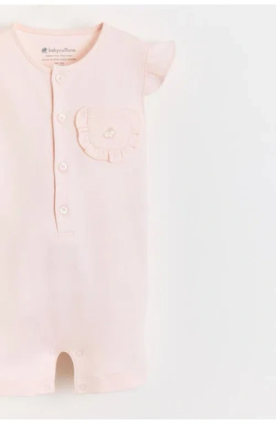 Babycottons Peony Baby Romper For Infant In Pink