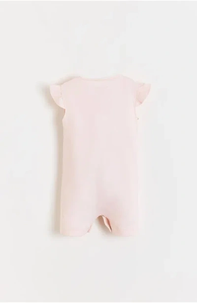 Babycottons Peony Baby Romper For Infant In Pink