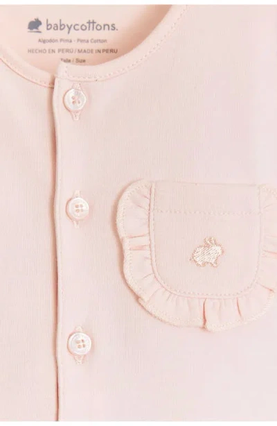 Babycottons Peony Baby Romper For Infant In Pink