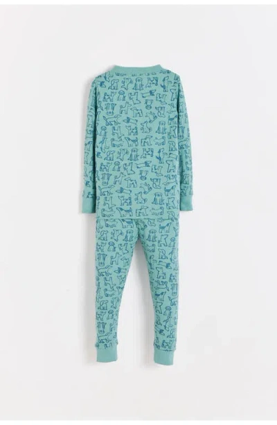 Babycottons Felix Snug Long Pajamas For Infant In Blue