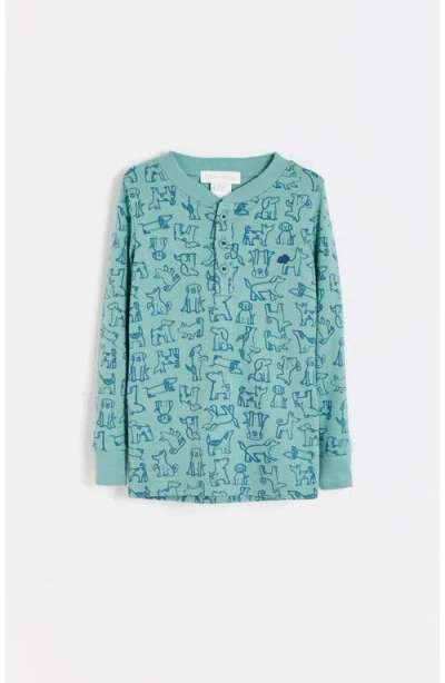 Babycottons Felix Snug Long Pajamas For Infant In Blue