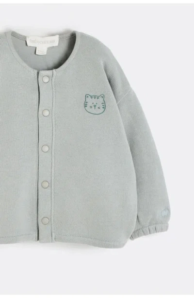 Babycottons Apple Cardigan For Infant In Gray