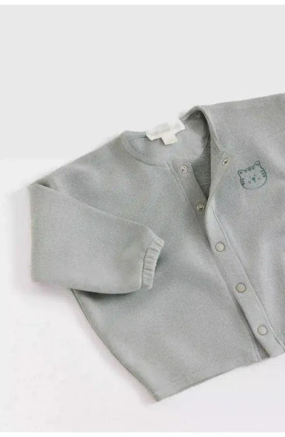 Babycottons Apple Cardigan For Infant In Gray