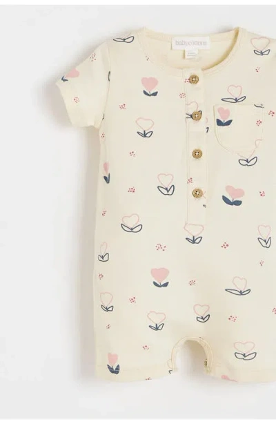 Babycottons Hearts Coverall For Infant In White