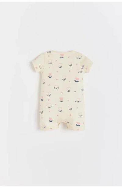 Babycottons Hearts Coverall For Infant In White