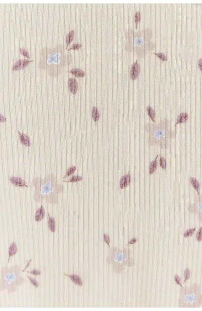 Babycottons Peony Printed Bodysuit For Infant In Neutral