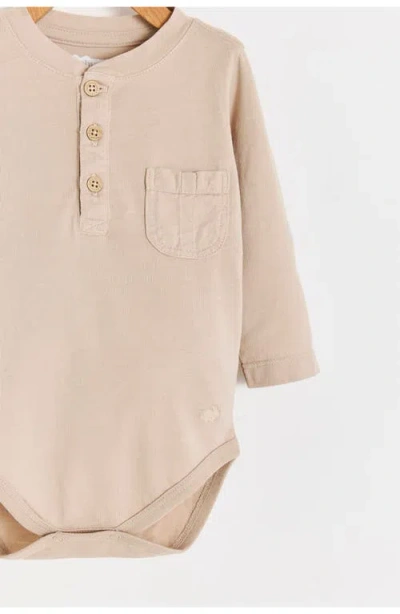 Babycottons Nut Bodysuit For Infant In Brown