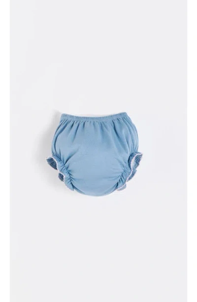 Babycottons Peony Dress For Infant In Blue