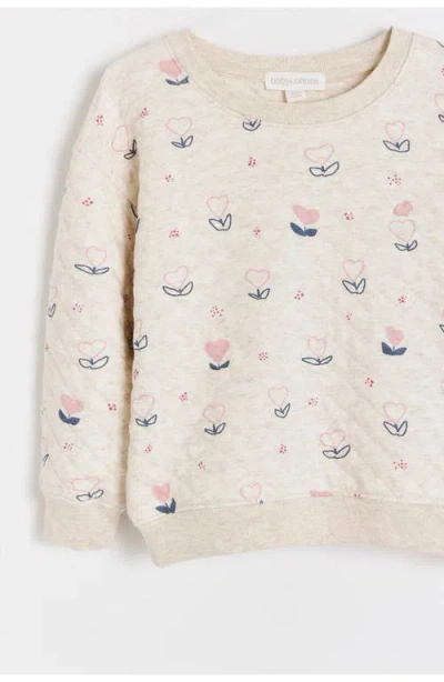 Babycottons Pat Printed Hearts Sweatshirt For Infant In Neutral