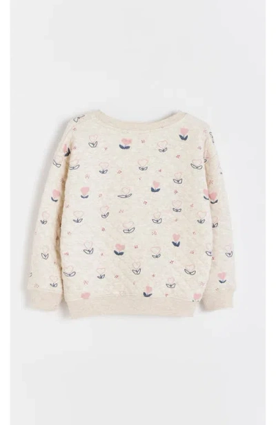 Babycottons Pat Printed Hearts Sweatshirt For Infant In Neutral