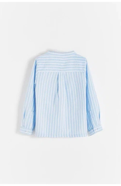 Babycottons Roque Button-front Shirt For Little Kid & Big Kid In Blue