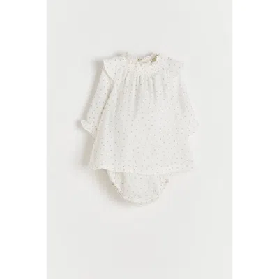 Babycottons Celebration Dress For Infant In White