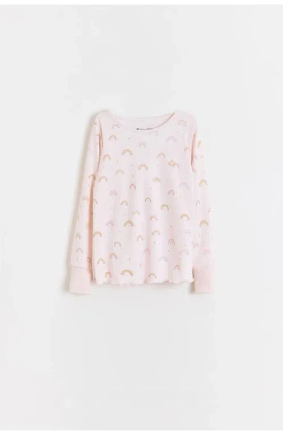 Babycottons Whimsy Snug Long Pajamas For Toddler In Pink