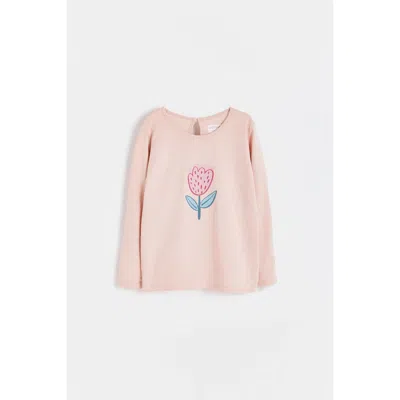 Babycottons Hearts Tee For Toddler In Pink