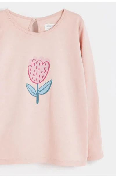 Babycottons Hearts Tee For Toddler In Pink