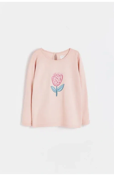 Babycottons Hearts Tee For Toddler In Pink