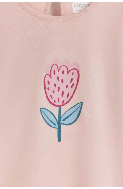 Babycottons Hearts Tee For Toddler In Pink