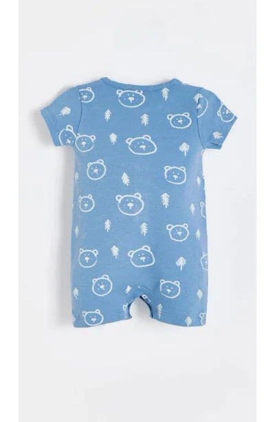 Babycottons Blue Coverall For Infant In Blue
