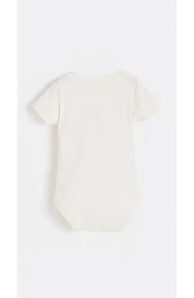 Babycottons Apple Graphic Ss Bodysuit For Infant In White