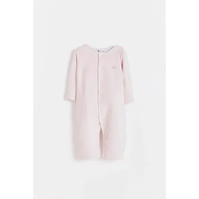 Babycottons Caramel Plush Coverall For Infant In Pink