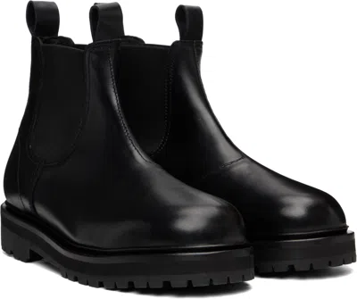 Studio Nicholson Leather Chelsea Boots In Black