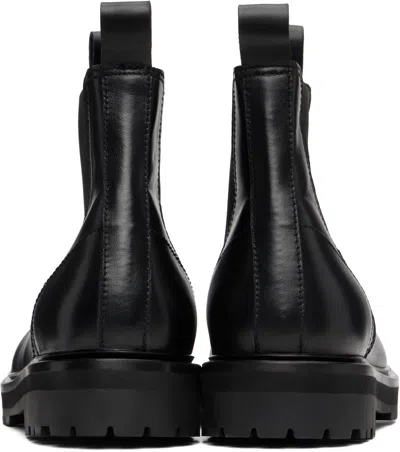 Studio Nicholson Leather Chelsea Boots In Black