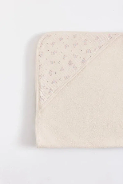 Babycottons Small Hooded Towel In Neutral