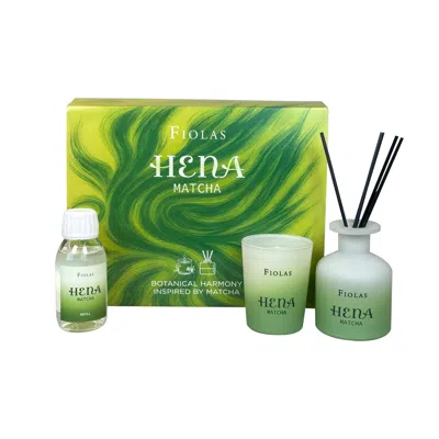 Fiolas Green Hena Matcha Gift Set – Limited Edition In Green