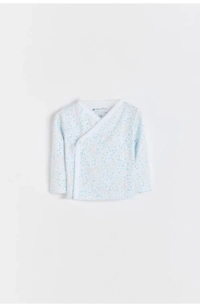 Babycottons Peanut Kimono & Pants Set For Infant In Blue